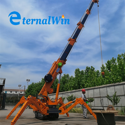 CE EPA EURO Đàn cày nhện điện Đàn cẩu nâng cầm tay Máy xây dựng 3 tấn Crawler 2t 3t 5t 8t Mini Spider Crane