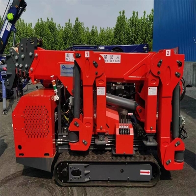 10 tấn Không gian hẹp Sử dụng cần cẩu bánh xích nhện Nâng chiều cao bằng cần trục 22,5M 5 tấn