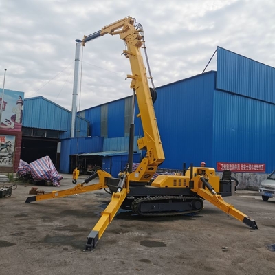 5 Tấn 16,8m Spider Nâng trên không Không gian hẹp Cần cẩu nâng nặng có giỏ