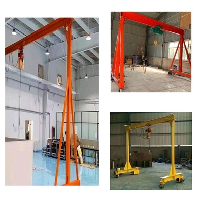 Cần cẩu đi bộ điện Span tùy chỉnh Cần cẩu giàn nhỏ 4 bánh Một khung giàn