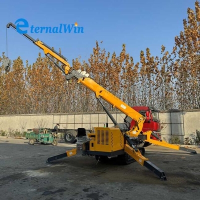 Changchai động cơ diesel 5 tấn 17,8m Crawler Spider Crane với Jib bay