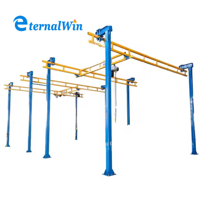 Màu sắc tùy chỉnh KBK Cầu Cẩu Sức mạnh Thép cho hiệu quả xử lý vật liệu