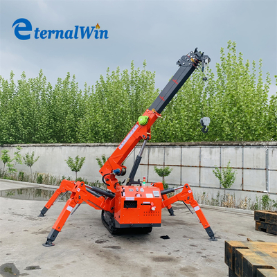 Cần cẩu bánh xích nhện mini chạy điện 3 tấn có điều khiển từ xa không dây