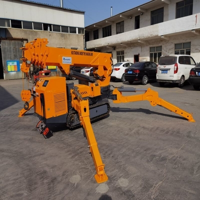 Cần cẩu bánh xích thủy lực cần cẩu bằng kính thiên văn Thiết bị nâng nhện điều khiển từ xa