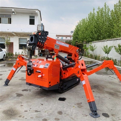 8 tấn điện Diesel theo dõi Spider Lift Xe nâng nhện hạng nặng cho các công trường xây dựng