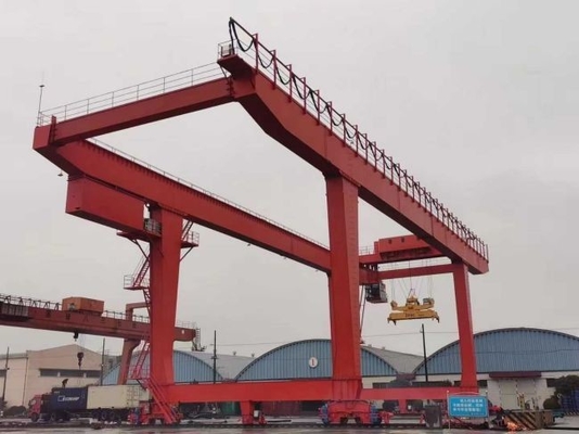 Cần trục gắn trên đường ray ngoài trời Tời điện nâng container 40 tấn 50 tấn