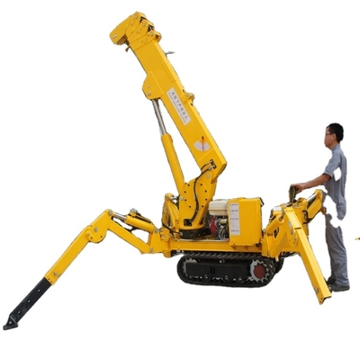 Cần cẩu bánh xích nhện 5T 8T Điều khiển từ xa Điện Diesel bằng kính thiên văn Spider Boom Lift