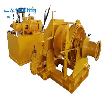 Máy tời thủy lực hàng hải 1-75ton với công suất dây tùy chỉnh