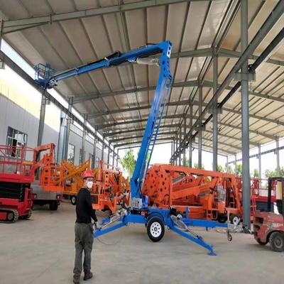 Trailer Loại cánh tay gấp Nền tảng nâng điện bằng điện có thể kéo được