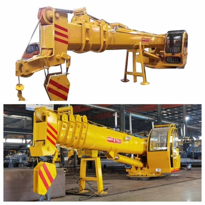 Cần cẩu cảng di động tàu màu vàng 5T 10T Cần cẩu boong tàu ngoài khơi