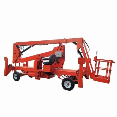 Nền tảng nâng điện di động trên không 30m Xe tải Diesel gắn Knuckle Boom Lift