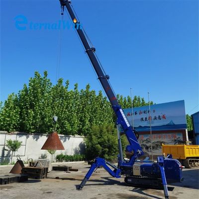 Euro 5 động cơ diesel Crawler Spider Crane 5ton Capacity For Construction
