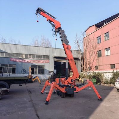 Mini Điện & Diesel Động cơ nâng Crawler Spider Crane 5T 8T Telescopic Boom