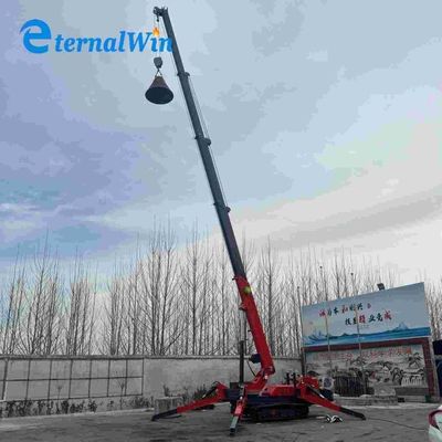 Điện và động cơ diesel Spider Crawler Crane vàng Đỏ xanh lá cây