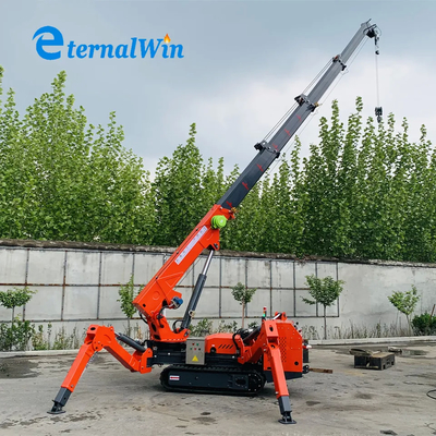 8 Tăng Nâng Capacity Spider Crawler Crane in Red cho nhu cầu nâng nặng