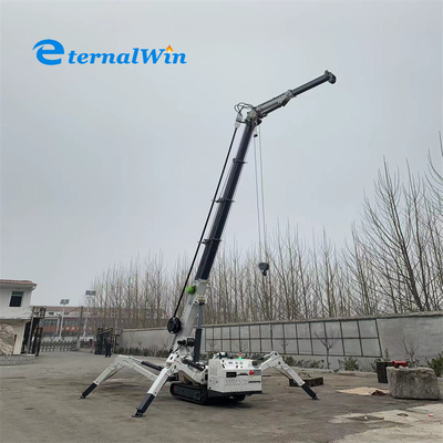 Thép Spider Crawler Crane cho nâng hạng nặng Điện và động cơ diesel 3 tấn công suất