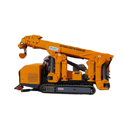 Thép Mini Spider Crane Telescopic Boom Capacity nâng 3 tấn