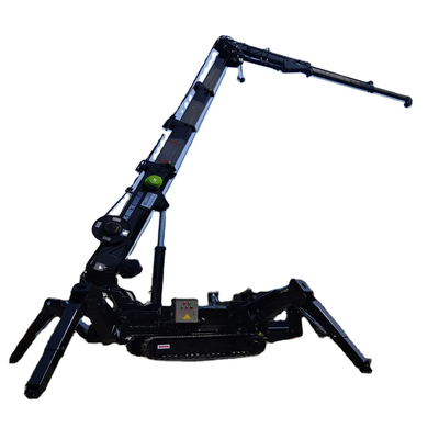 Telescopic Mini Spider Crane Xây dựng bằng thép 3-12 tấn Nâng Capacity Điện và động cơ diesel