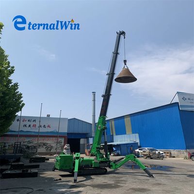 Telescopic Boom Mini Spider Crane Với Điện Và Điện Diesel
