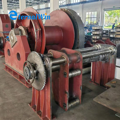Tời điện dây tàu biển hạng nặng 60 tấn tùy chỉnh cho đường trượt của nhà máy đóng tàu