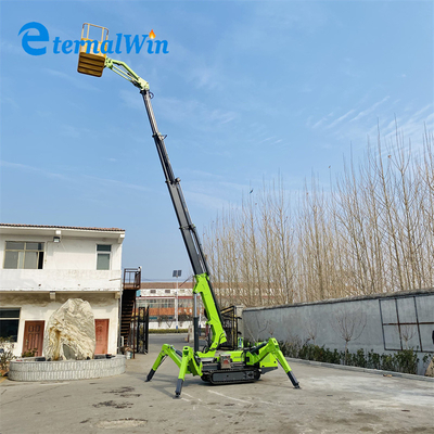 AC Điện 12m 240kg Crawler Spider Man Thang máy chạy bằng động cơ diesel