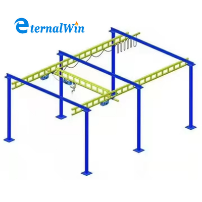 380V Nguồn điện Sức mạnh thép KBK Máy cẩu trên cao với hiệu suất tốc độ tùy chỉnh