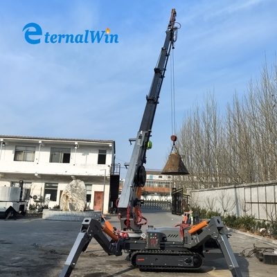 3-12 tấn Diesel Spider Crawler Crane với Telescopic Boom