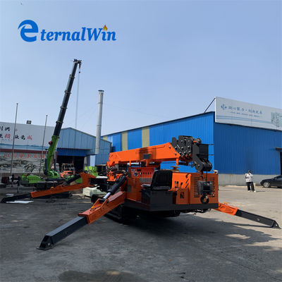 Nâng Capacity 3 Ton Spider Crawler Crane Trọng lượng vận hành 2,8 Tons Max Radius 11 M