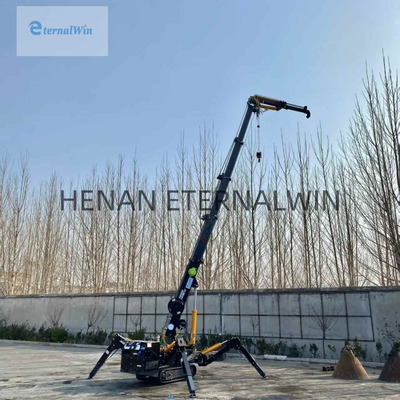 Cần cẩu nhện mini điện diesel với cần vươn kính thiên văn 2-12 tấn