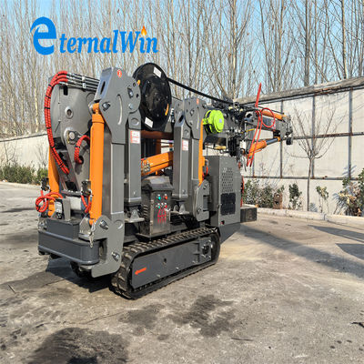 8 tấn Nâng Capacity Spider Crawler Crane với bán kính làm việc tối đa 8,6m và chiều dài Jib 9,6m