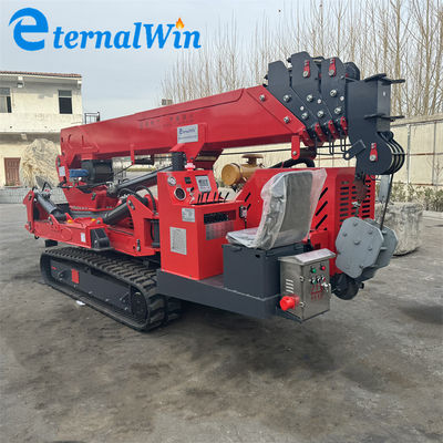 Động cơ diesel mạnh mẽ AC Motor Spider Crawler Crane với bán kính hoạt động tối đa 11 M và chiều cao nâng tối đa 21 mét