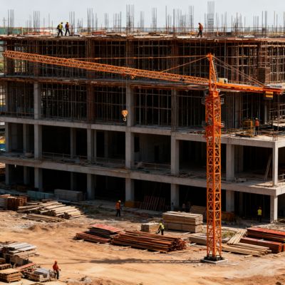 Máy cẩu nâng 10t Cẩu tháp tự dựng cho xây dựng nhà ở