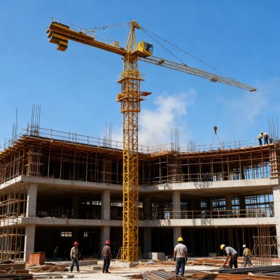 Máy nâng thang 0.5mmin với công suất tải 10T và tốc độ nâng 80mmin Thiết bị xây dựng công nghiệp hạng nặng