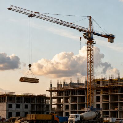 Cần cẩu hạng nặng 0.5m/phút, được thiết kế riêng cho cần cẩu tháp công nghiệp để nâng tải nặng và xử lý vật liệu