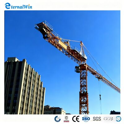 Cần cẩu tháp đầu bằng với các tính năng an toàn cho việc xây dựng nhà cao tầng với chi phí thấp