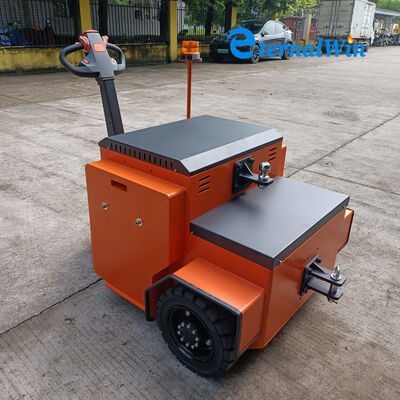 Đầu kéo xe nâng hàng lực kéo định mức 7000N, xe đi bộ cung cấp tốc độ lái, bốc dỡ 2 đến 3 km/h, được thiết kế để nâng và vận chuyển hàng hóa nặng