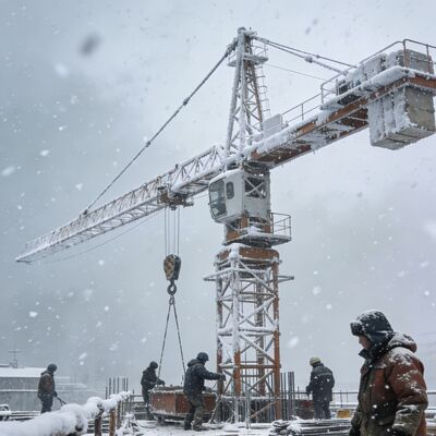 Cần cẩu tháp tùy chỉnh với khả năng quay 0-0.64 vòng/phút và nâng hạ 80-40 m/phút, được thiết kế cho các hoạt động nâng hạ tải trọng nặng