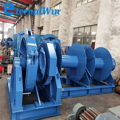 Máy kéo neo thủy lực điện. Máy trục tàu đơn/cặp trống cho tàu và nền tảng ngoài khơi.